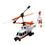 Helicóptero Candide Superhawk c/ Controle Remoto 3 Canais - Branco/Laranja