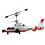 Helicóptero Candide Superhawk c/ Controle Remoto 3 Canais - Branco/Laranja