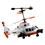 Helicóptero Candide Superhawk c/ Controle Remoto 3 Canais - Branco/Laranja
