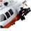 Helicóptero Candide Superhawk c/ Controle Remoto 3 Canais - Branco/Laranja