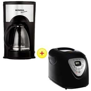 Panificadora Mondial Premium PF-51 + Cafeteira Elétrica Mondial C-06