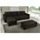 Sofá 3 Lugares American Comfort Madaloni + Chaise + Puff - Marrom