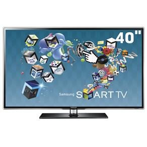 TV 40" 3D LED Samsung Série D6400 UN40D6400 Full HD c/ Smart TV, Entradas HDMI e USB, Conversor Digital e Conversor 2D-3D - 120Hz