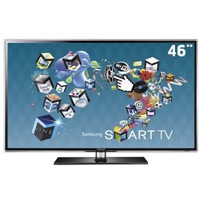 TV 46" 3D LED Samsung Série D6400 UN46D6400 Full HD c/ Smart TV, Entradas HDMI e USB, Conversor Digital e Conversor 2D-3D - 120Hz