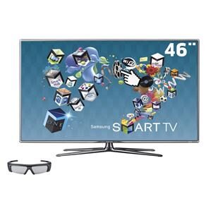 TV 46" 3D LED Samsung Série D7000 UN46D7000 Full HD c/ Smart TV, Entradas HDMI e USB, Conversor Digital, Conversor 2D-3D e 1 Óculos 3D - 240Hz