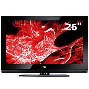 TV 26" LCD AOC D26W931 c/ Entradas HDMI e USB e Conversor Digital