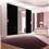 Guarda-Roupa Móveis Europa Rubi com 3 Portas Flex e Espelho Central - Branco/Preto
