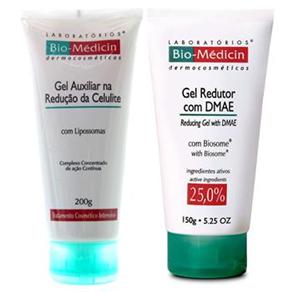 Gel Redutor Corporal Bio Médicin com DMAE 6634 - 150g + Gel Redutor Corporal Bio Médicin Redutor de Celulite com Lipossomas - 200g