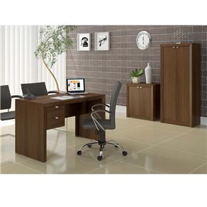 Mesa de Trabalho Ditália com 2 Gavetas DL-264 - Wengue