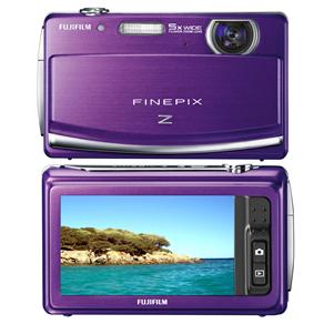 Câmera Digital Fujifilm Z90 Roxa c/ 14MP, LCD 3.0" Touchscreen, Zoom Óptico 5x, Vídeo em HD (720p) e Detector de Faces + -Cartão SD 2GB