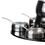 Conjunto p/ Fondue Euro Home Designer HH7879A Preto/Inox  c/ Base Giratória - 23 Peças