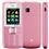 Celular Desbloqueado ZTE R222 Rosa/Branco Dual Chip c/ Câmera, Rádio FM e Fone de Ouvido