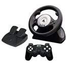 Volante Clone c/ Pedais e Joypad c/ Função Turb...