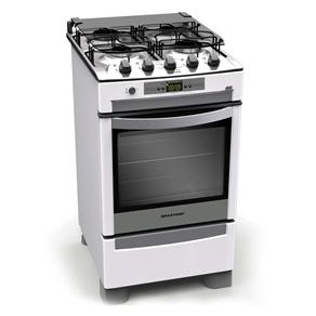 Fogão Brastemp 4 Bocas Ative! Timer Grill BF850B