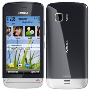 Celular Desbloqueado Nokia C5-03 Grafite Symbian c/ Câmera 5MP, MP3, 3,5G, Wi-Fi, Rádio FM, Bluetooth, Touchscreen, GPS, Fone e Cartão 2GB