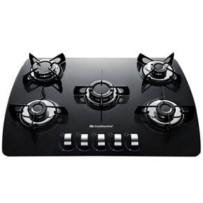 Cooktop a Gás 5 Bocas Continental Decore CTGCT070E50GL - Preto