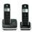 Telefone s/ Fio Digital Motorola FOX1000S Preto DECT 6.0 Duo c/ Identificador de Chamadas + Ramal