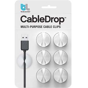 Kit Organizador de Cabos Bluelounge CD-BL c/ 6 unidades - Branco