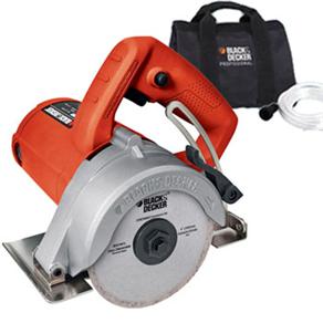 Serra Mármore Black&Decker TC1200B c/ Bolsa p/ Transporte, Disco Diamantado e Rolamentada - 1200W