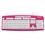 Teclado Multilaser Multimídia Steel TC131 - Rosa/Branco