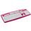 Teclado Multilaser Multimídia Steel TC131 - Rosa/Branco