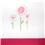 Conjunto de Lençóis para Berço Tribeca Padrão Americano com Jardim Pintado à Mão Rosa/Branco - 3 Peças