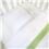 Conjunto de Lençóis para Berço Tribeca Padrão Americano com Animais Pintados à Mão Azul/Verde/Branco - 3 Peças