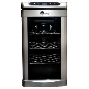 Adega de Vinho Dynasty Termoelétrica Climatizada p/ 8 Garrafas - Prata