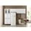 Cozinha Compacta Itatiaia Criativa c/ 2 Portas de Vidro Branco + Gabinete Itatiaia Criativa c/ 2 Portas e 4 Gavetas Branco 