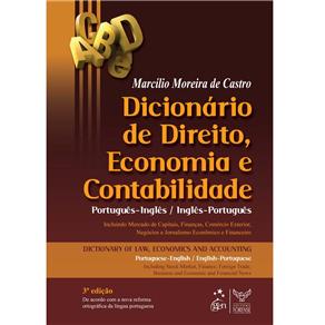 Dicionário de Contabilidade, Dicionário de Direito, Economia e Contabilidade: Português - Inglês / Inglês - Português
