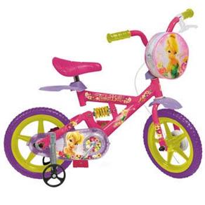 Bicicleta Aro 12 X-Bike Tinker Bell c/ Rodinhas 2313 - Rosa/Lilás