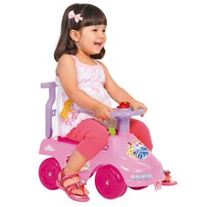 Carro Bandeirante Passo a Passo Princesas Disney 2351 - Rosa