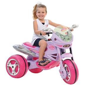 Super Moto Elétrica Bandeirante GT2 Fashion 12V 2552 - Rosa