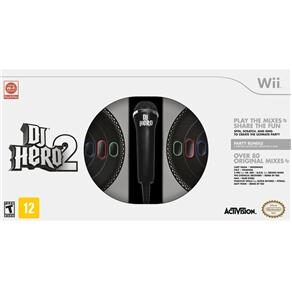 Jogo DJ Hero 2 com Pickups de DJ e Microfone - Wii