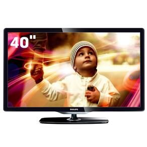 TV 40" LED Philips Série 6000 40PFL6606D Full HD c/ Smart TV, Entradas HDMI e USB e Conversor Digital - 120Hz