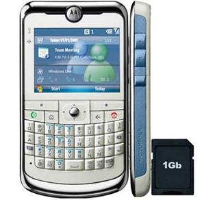 Smartphone Desbloqueado Motorola Q11 Branco com Câmera 3MP, Bluetooth, Wi-Fi, MP3, GPS, Cartão 1GB e Windows Mobile 6.1 