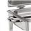 Rechaud Elétrico Banho-Maria Retangular Tramontina Inox c/ Tampa Basculante e 2 Cubas - 8,4 L