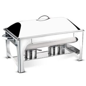 Rechaud Banho-Maria Retangular Tramontina Inox c/ Tampa Removível - 9L