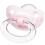 Chupeta Nuk Decorada c/ Bico de Silicone Ortodôntico Tam. 2 - Branco/Rosa