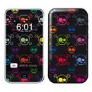 Skin I Stick p/ Iphone 3 Caveiras Neon