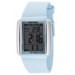 Relógio Feminino Digital Mormaii Trend FJ/8Z – Azul Claro