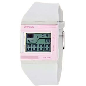 Relógio Feminino Digital Mormaii Trend FM/8C - Cinza Claro/Rosa