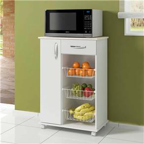 Balcão para Micro-ondas c/ Fruteira Multiuso Big Domus 449261 Big Uso - Branco