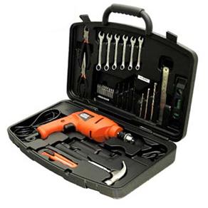 Furadeira de Impacto 3/8" Black&Decker KR515K c/ Maleta e Oficina Portátil