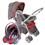 Carrinho de Bebê Cosco Reverse Travel System c/ Bebê Conforto CD200TS - Vermelho