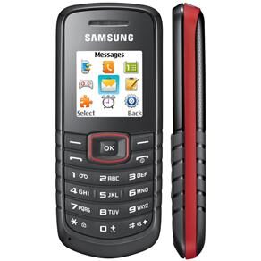 Celular Desbloqueado Claro Samsung E1086 Vermelho/Preto c/ Rádio FM