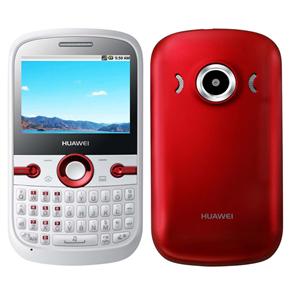 Celular Desbloqueado Claro Huawei G6620s Branco/Vermelho QWERTY c/ Câmera 1.3MP, MP3 Player, Rádio FM, Bluetooth e Fone de Ouvido