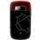 Celular Desbloqueado Claro ZTE V821 Preto/Vermelho c/ Android 2.2, Câmera 2MP, Dual Chip, Wi-Fi, GPS, QWERTY, Bluetooth e MP3