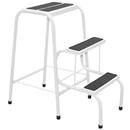 Escada Metalmix Banqueta c/ 3 Degraus - Branco