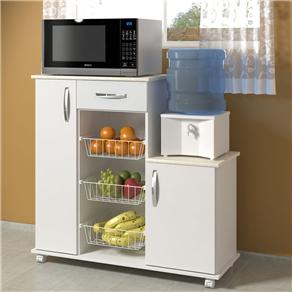Balcão para Micro-ondas c/ Fruteira Big Domus 537071 - Branco